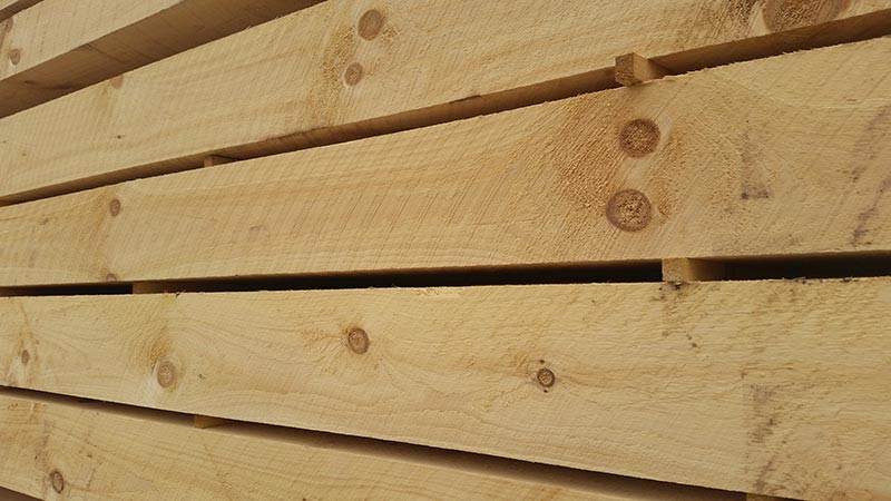 Eastern White Pine timbers, surfaced