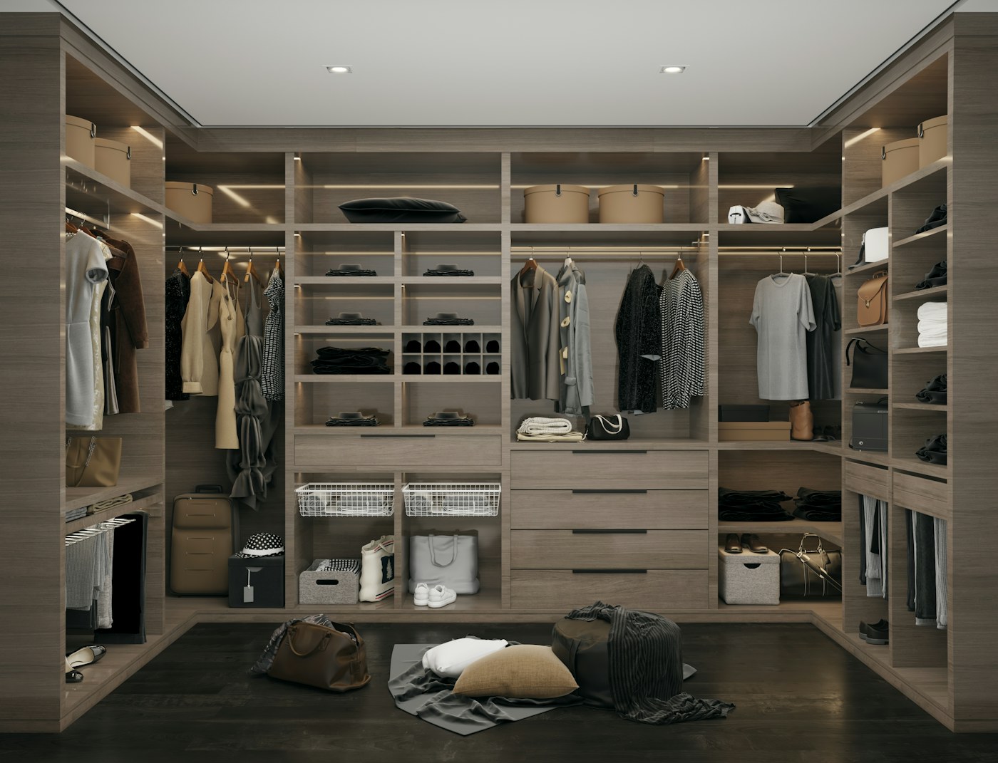 Walk-in wardrobe
